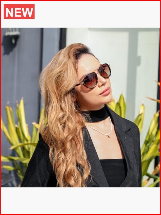 Retro Square Polarized Aviator Sunglasses with High-Quality Metal Frame main image 6